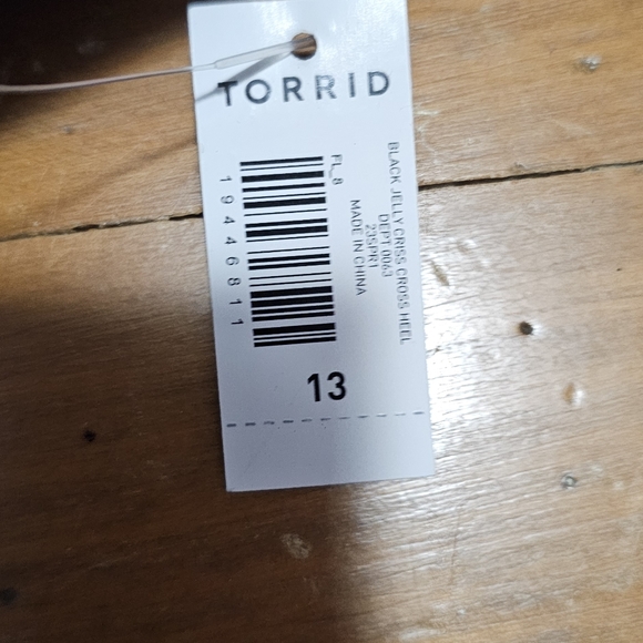 Torrid's black crisscross jelly heel. 13w offers welcome. - Picture 4 of 4